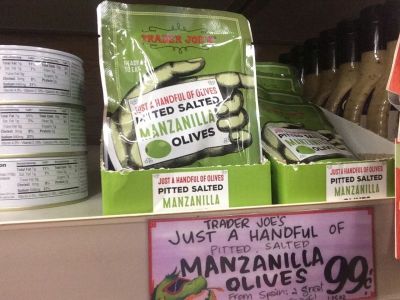 袋詰めオリーブ