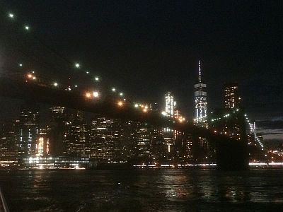 ブルックリン橋からの夜景