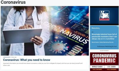 コロナウイルスの一面