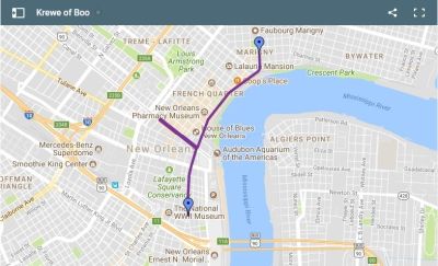 ハロウィーンパレード進路