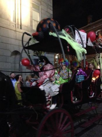 ハロウィーンパレードの絵