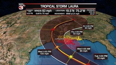 ローラの予想進路