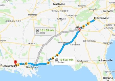 ドライブの道のり