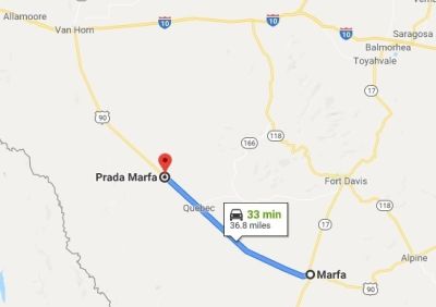 プラダマーファへの地図