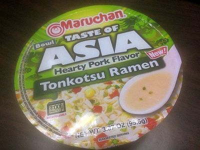 カップ麺上から