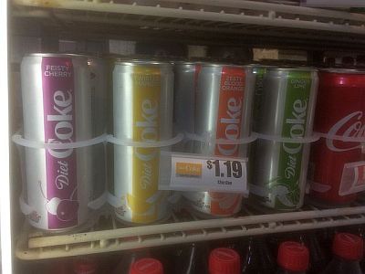 珍しい味のダイエットコーク