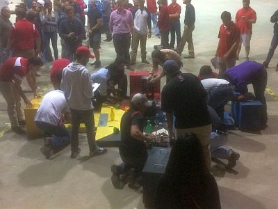 ロボット調整中