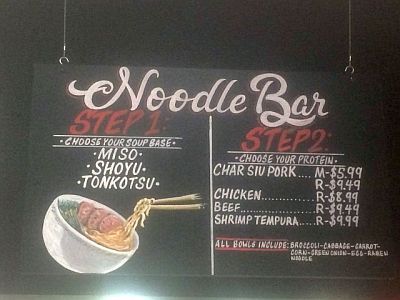 麺コーナーの案内