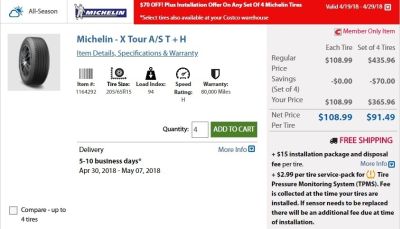 ミシュランのタイヤ